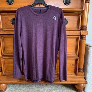 Men’s Reebok long sleeve shirt. Purple/Burgundy. M